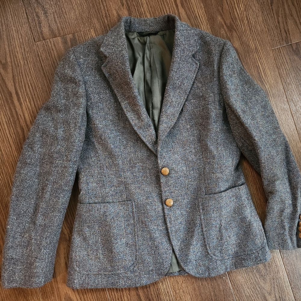 Classic Wool Blazer with Button Detail